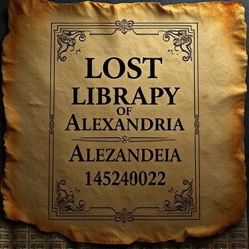 Buchcover von 'Die verlorene Bibliothek von Alexandria'